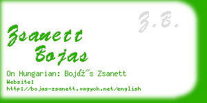 zsanett bojas business card